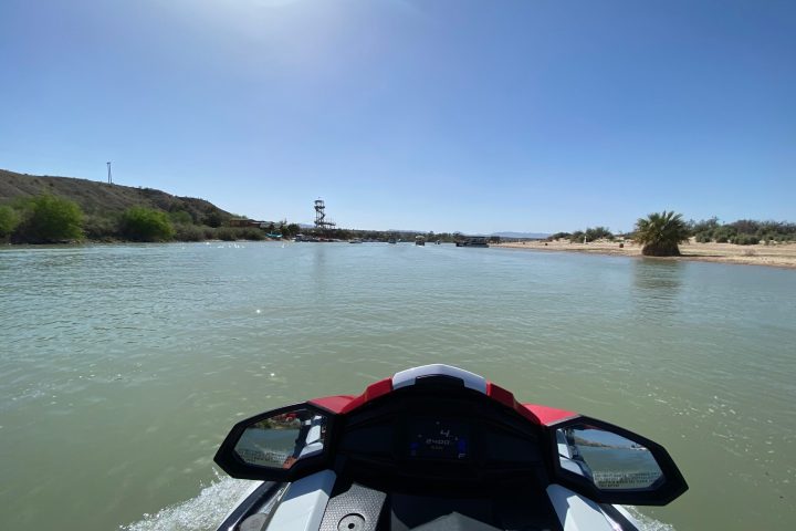 Jet Ski in a body of water